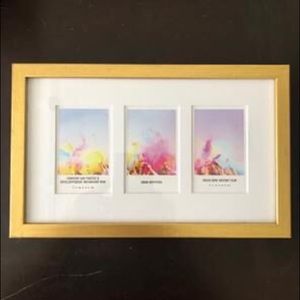 Fiji film gold frame